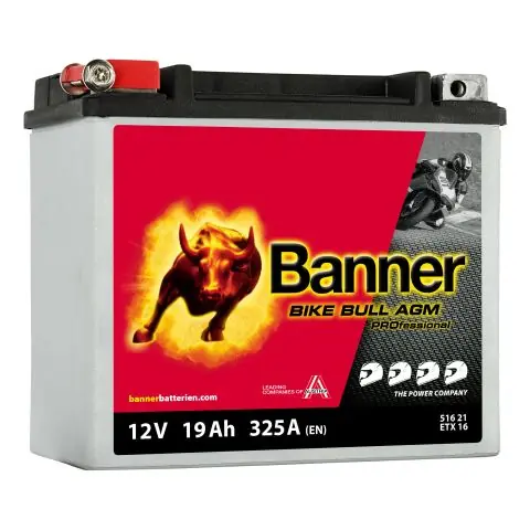 Endast denna vecka Banner Bike Bull AGM Pro ETX51621 Startbatteri